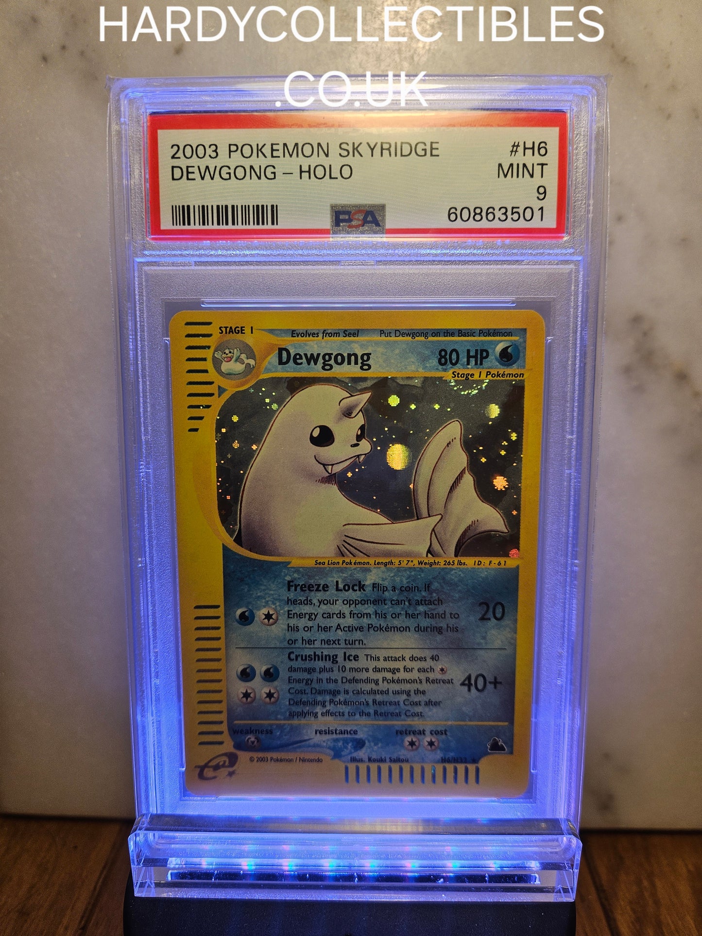 2003 Pokemon Trading Card Dewgong Holo Skyridge PSA 9 MINT #H6