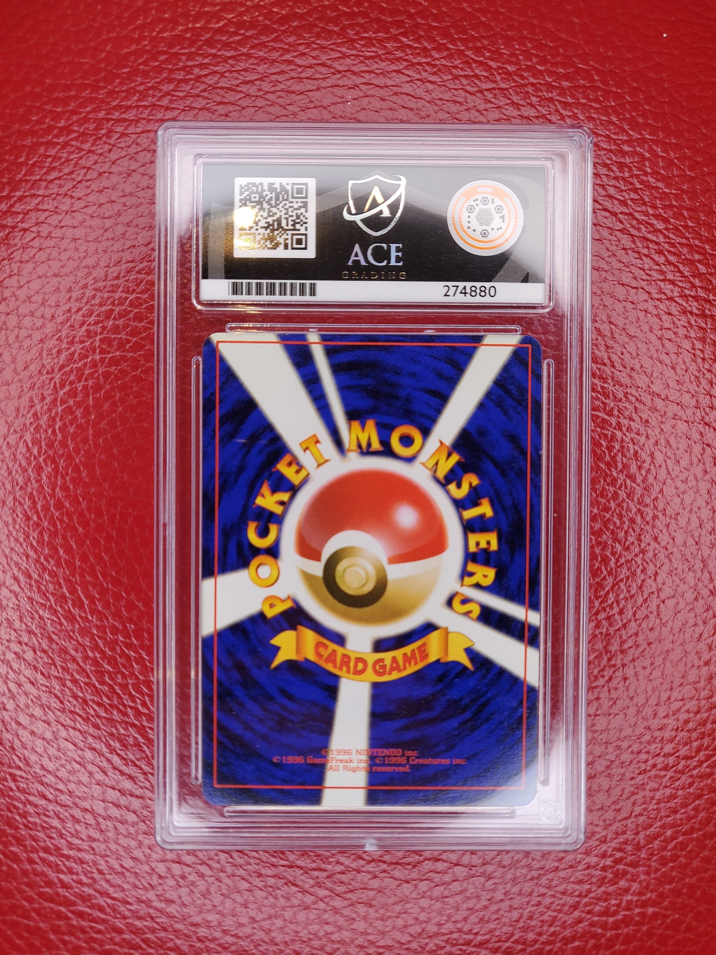 1997 Pokemon TCG Mew Mystery Of The Fossil Holo Japanese Ace 8 Not PSA