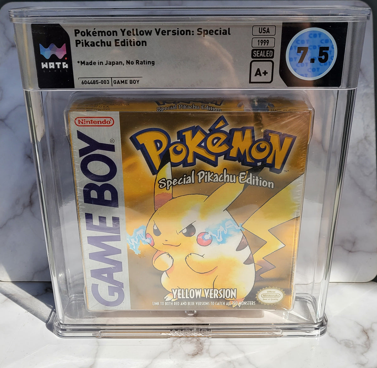 1999 Pokemon Yellow Pikachu Sealed Gameboy Colour Special Edition A+ Seal 7.5
