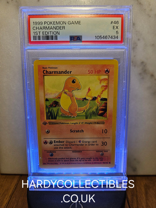 1999 Pokemon Base Set Charmander 1st Edition Shadowless PSA 5 #46