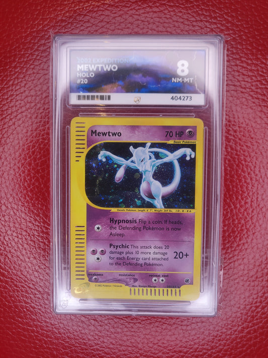 2002 Pokemon TCG Mewtwo Holo Expedition Ace 8 Not PSA