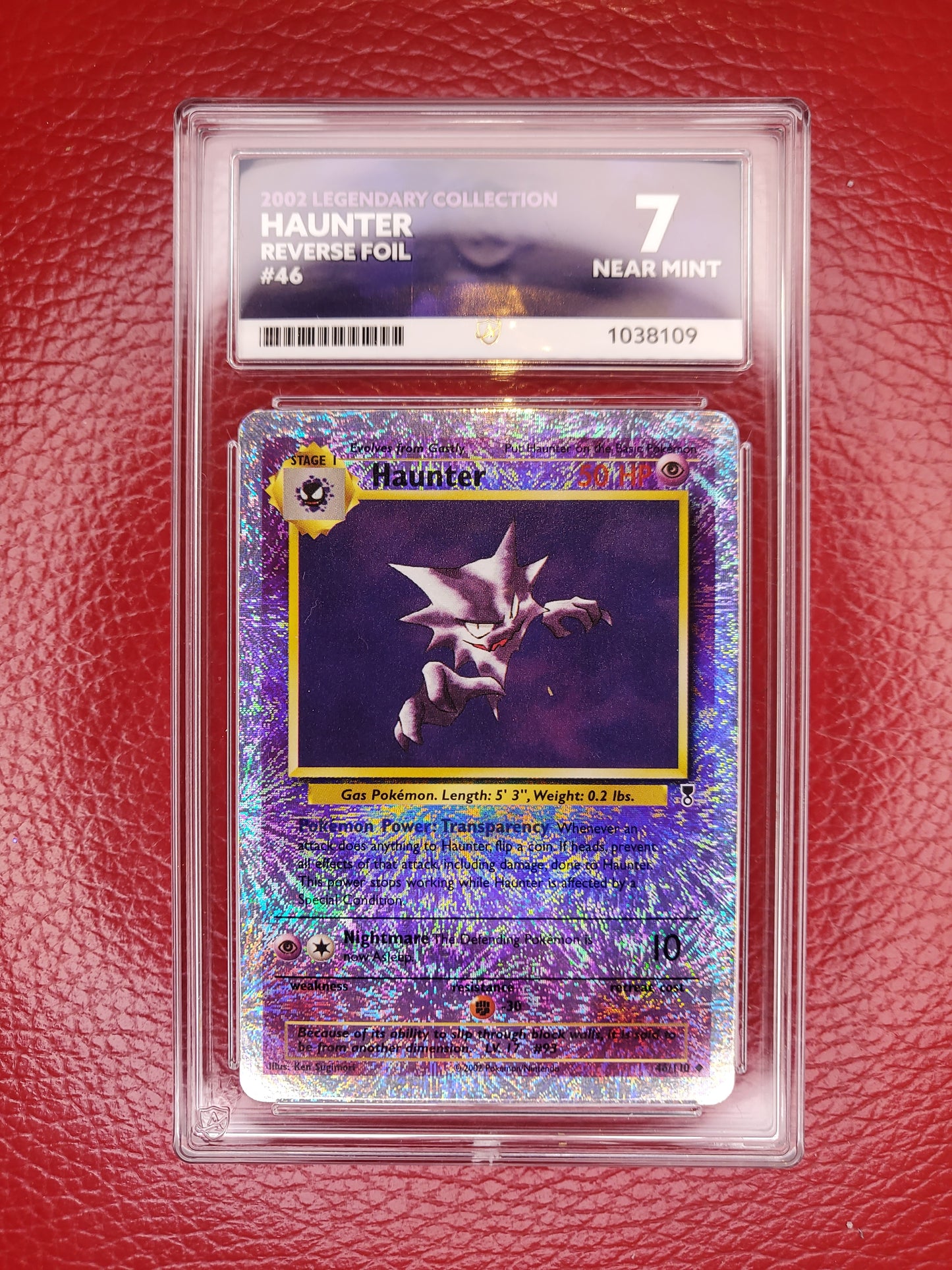2002 Pokemon TCG Haunter Legendary Collection Reverse Foil Holo Ace 7 Not PSA