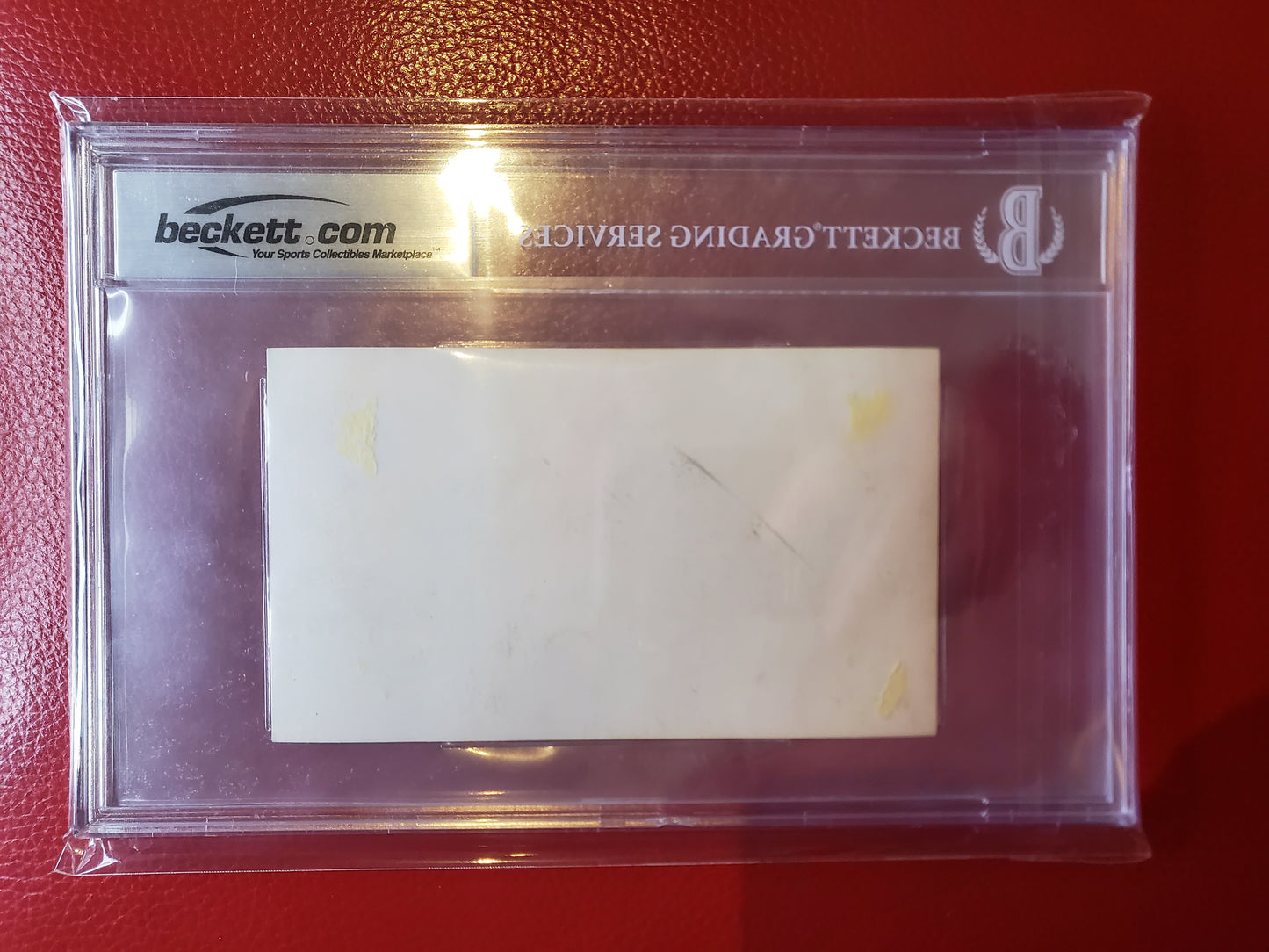 Signed David Beckham Manchester United Club Card Beckett BGS Graded With COA