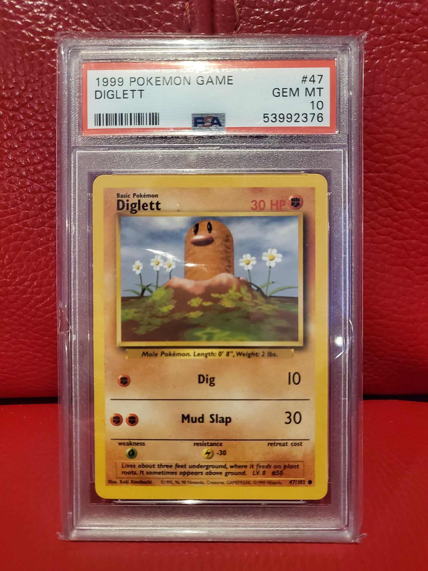 Diglett Base Set 1999 Pokemon TCG PSA 10 Gem Mint 47